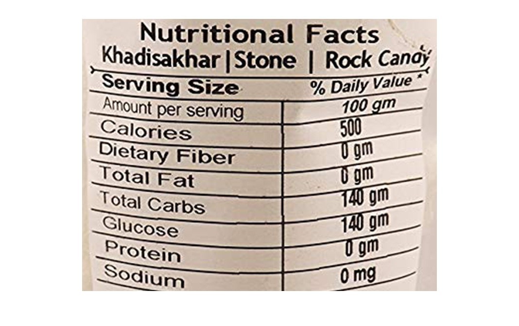 Leeve Dry fruits Khadisakhar Stone/Rock Candy   Pack  400 grams